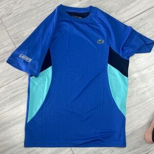 Lacoste Royal Blue and Aqua Sports Tee